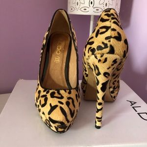 NWT ALDO Jonquiere Ponyhair Leopard Print …